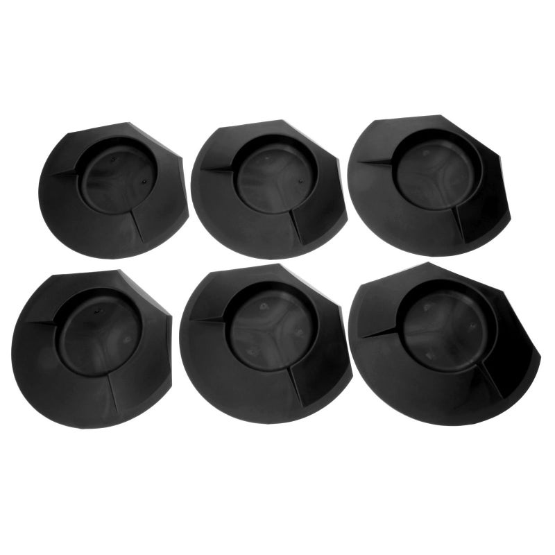 MUXSAM 6 Pieces All-Direction Putter Cups Practice Black Golf Putting Cup Golf Training Cup Golf Practicing Hole Putting Aid Putter Training Aid Fit for Beginner Golf Training Accessory - Image 1